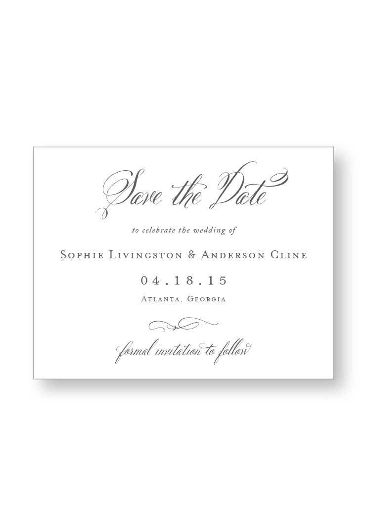 Lavender Save the Date | Paper Daisies Stationery