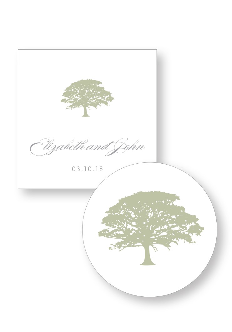Spanish Moss Welcome Box Sticker | Paper Daisies Stationery