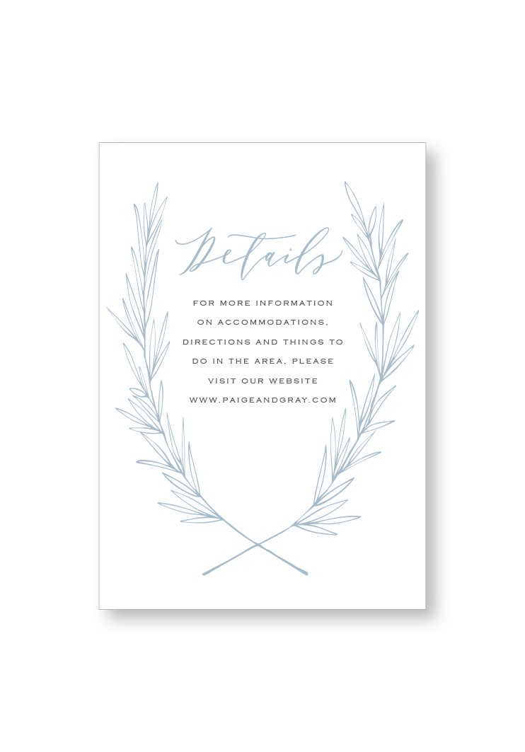 Periwinkle Enclosure Card | Paper Daisies Stationery