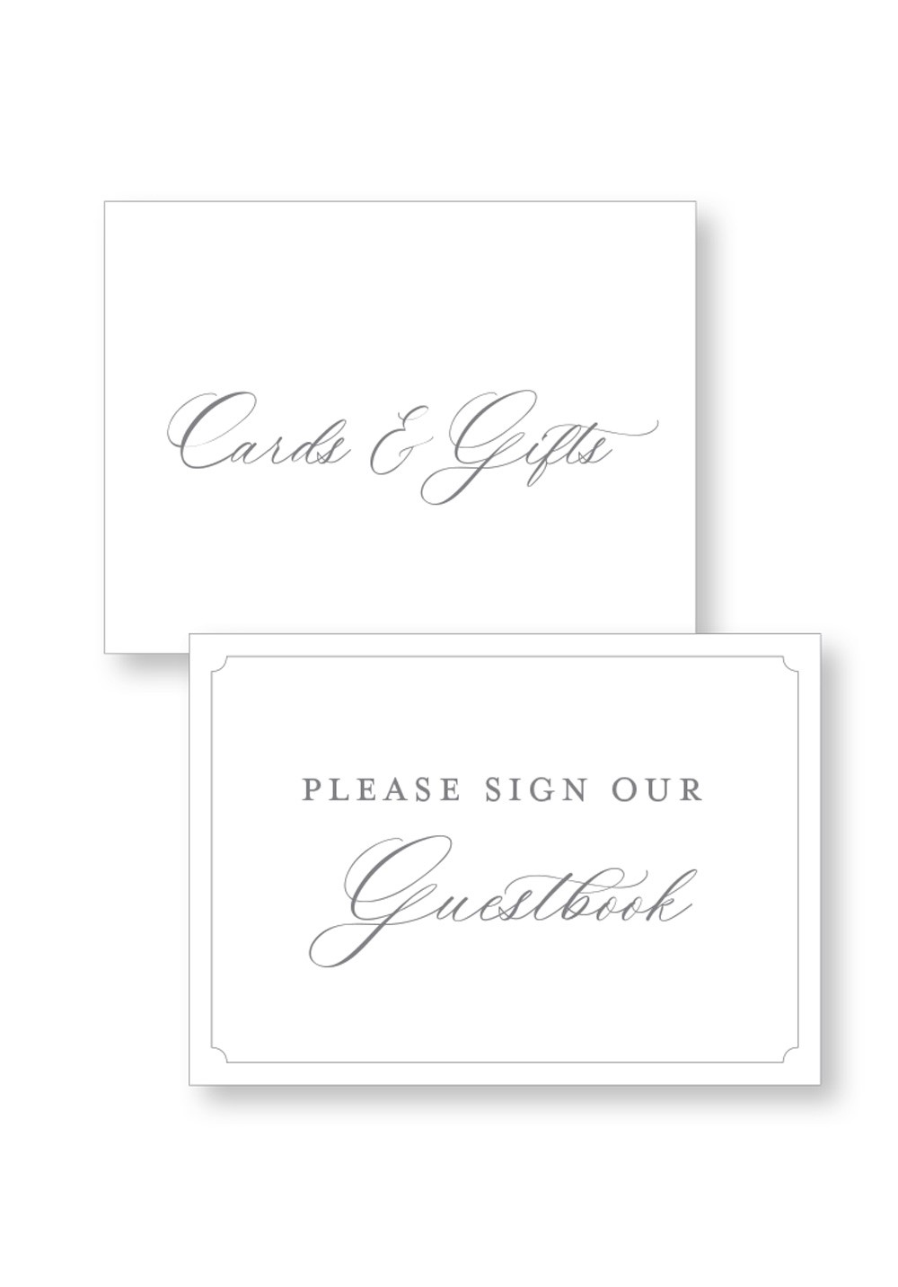 Camellia Ceremony & Reception Small Signage | Paper Daisies Stationery