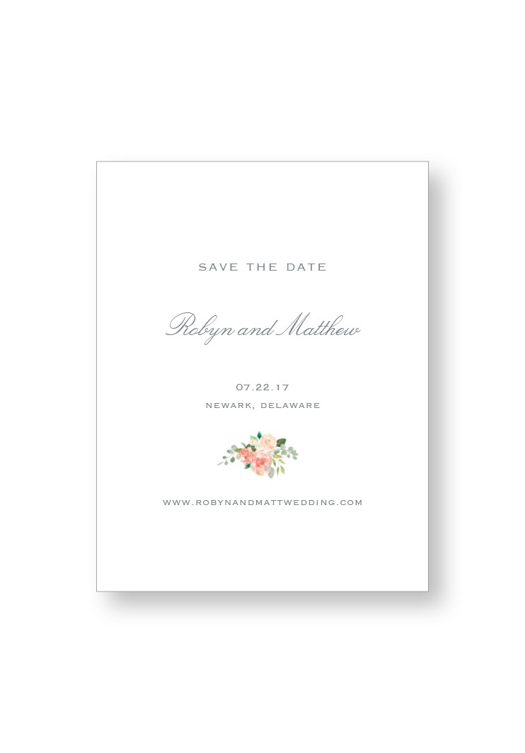 Hydrangea Save the Date | Paper Daisies Stationery
