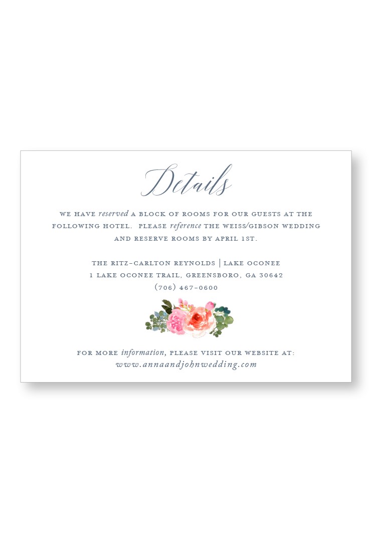 Bouquet Enclosure Card | Paper Daisies Stationery