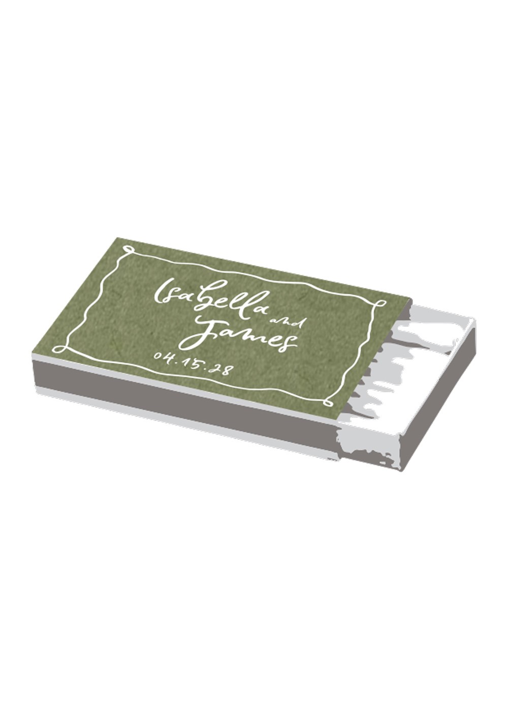 Daisy | Modern Wedding Cigar Bar Matches | Paper Daisies Stationery