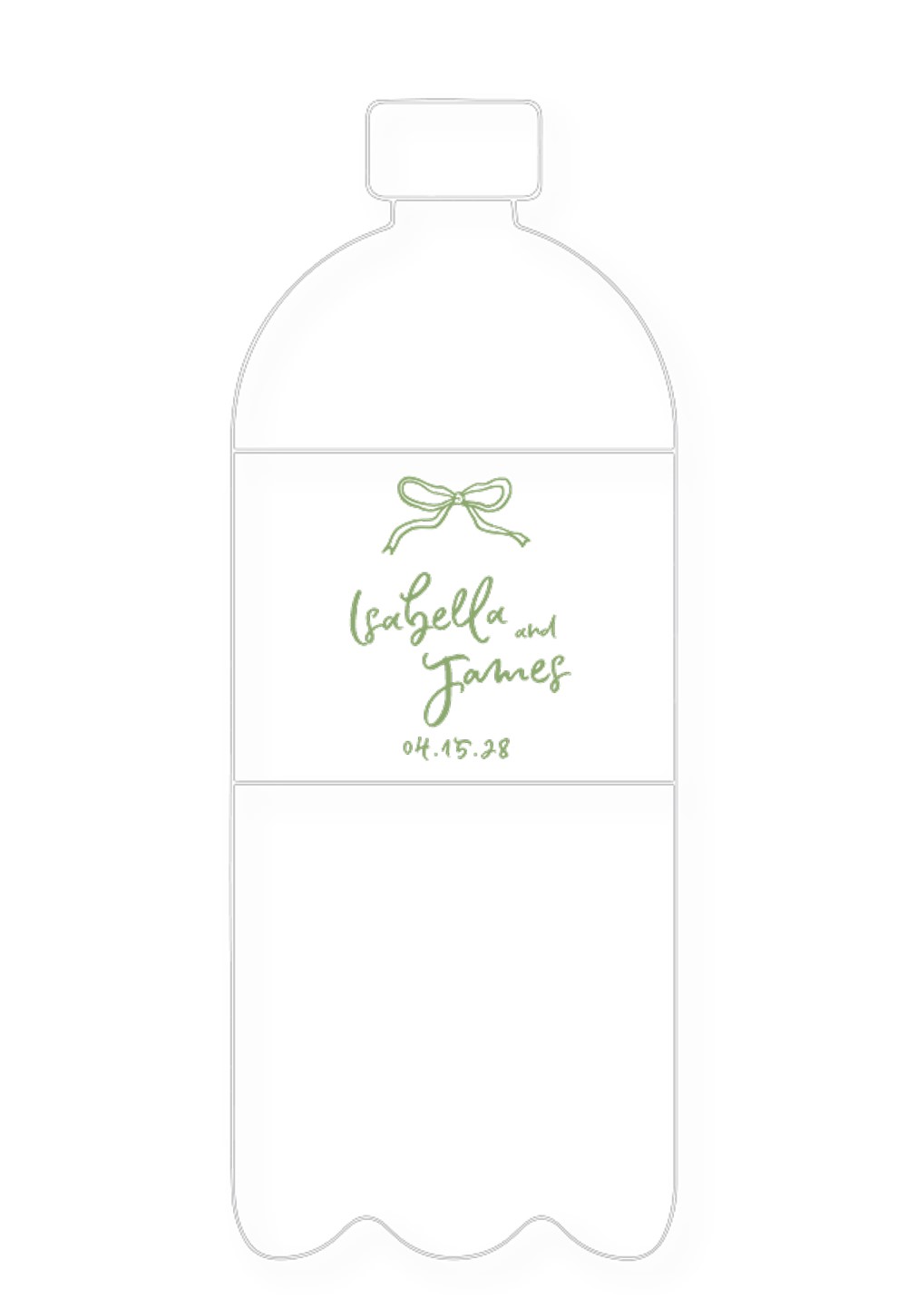 Daisy Water Bottle Label | Paper Daisies Stationery