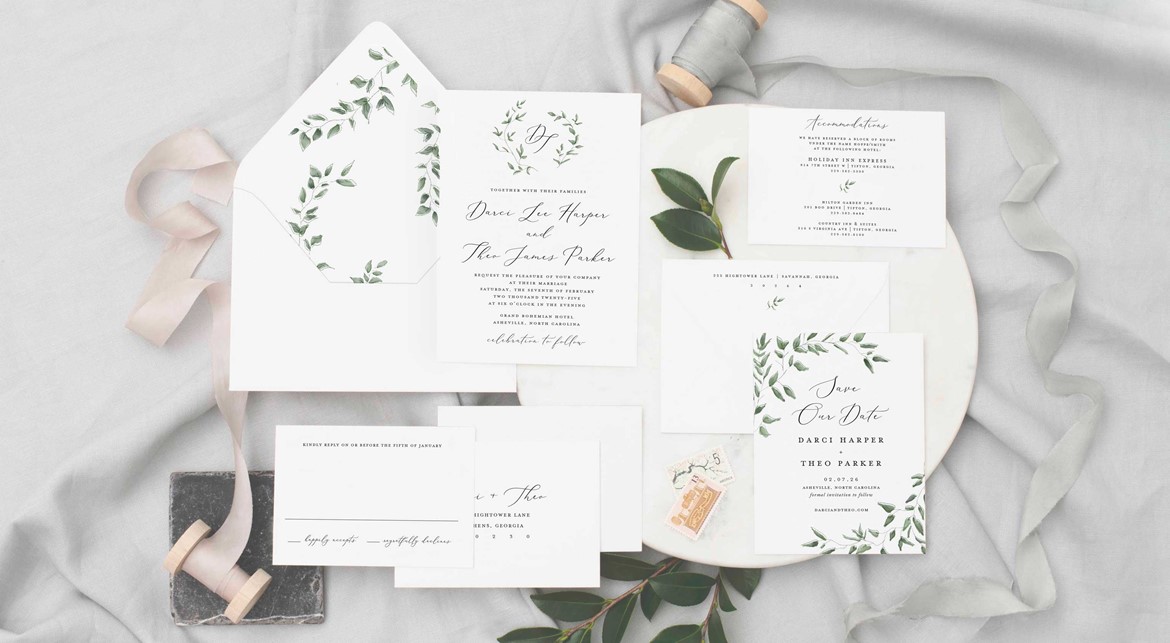 Eucalyptus Collection Sample | Paper Daisies Stationery