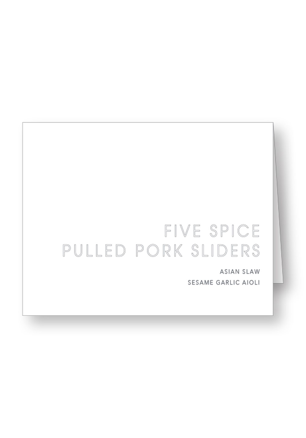 Orchid | Modern Food Station and Appetizer Signage | Paper Daisies Stationery