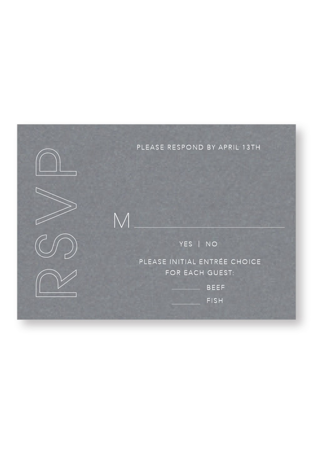 Orchid RSVP Card | Paper Daisies Stationery