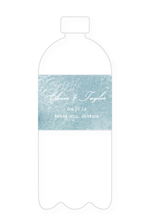 Lotus Water Bottle Label